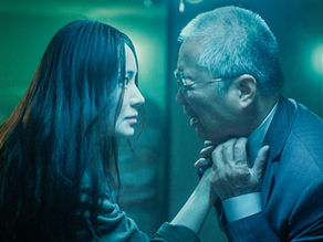 Yaxi Liu in an action scene from The Forbidden City.