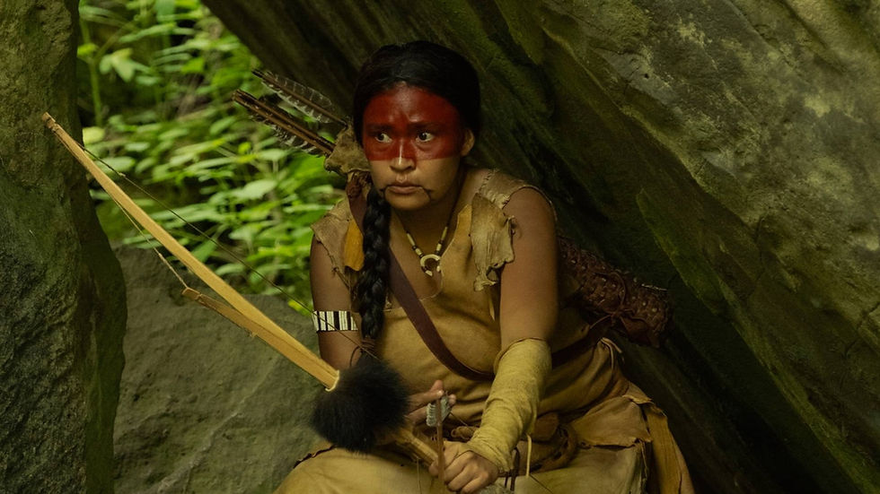 Taylour Paige as Charlotte Hanlon investigating in Welcome to Derry Episode 4.