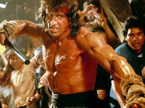 Sylvester Stallone as Rambo in 4K collection featuring all five films with upgraded visuals and sound.