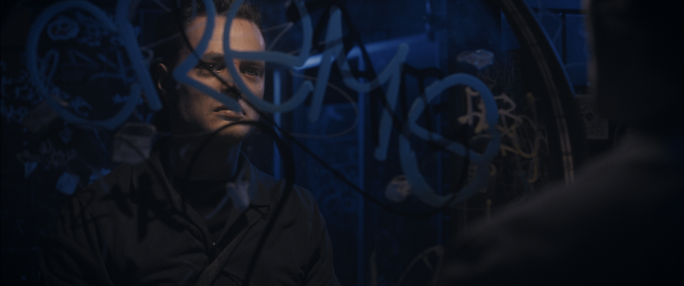 Scene from the Australian psychological thriller Pure Scum.