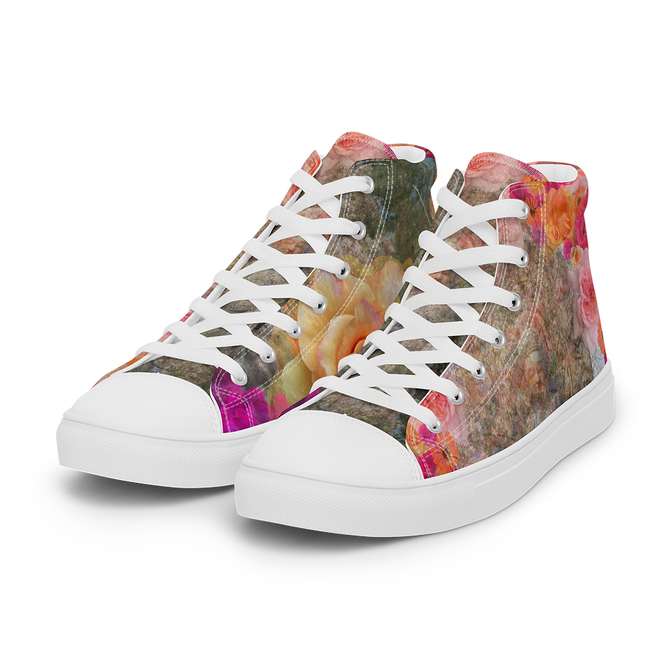 Thumbnail: Women’s high top canvas shoes: Complications Auspicious