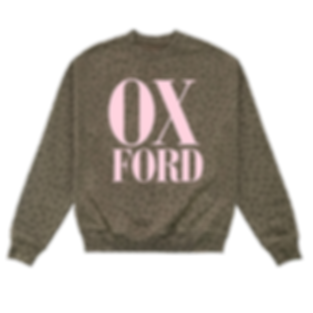 Oxford Cotton Collective Vintage Leopard Heavy Crew Sweatshirt