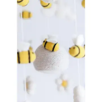 Thumbnail: Bee and Flower Crib Mobile