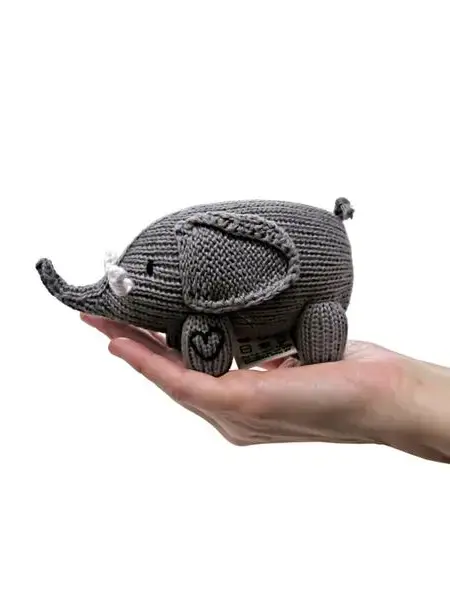 Thumbnail: Handmade Elephant Rattle