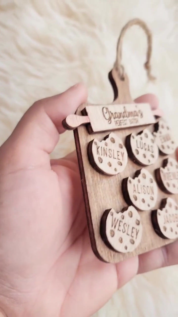 Thumbnail: Personalized Christmas Ornaments - Selburose Patterned Toque