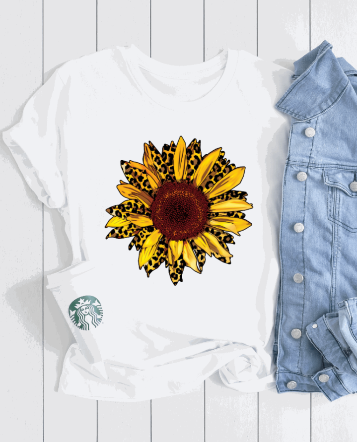Leopard Sunflower Tee