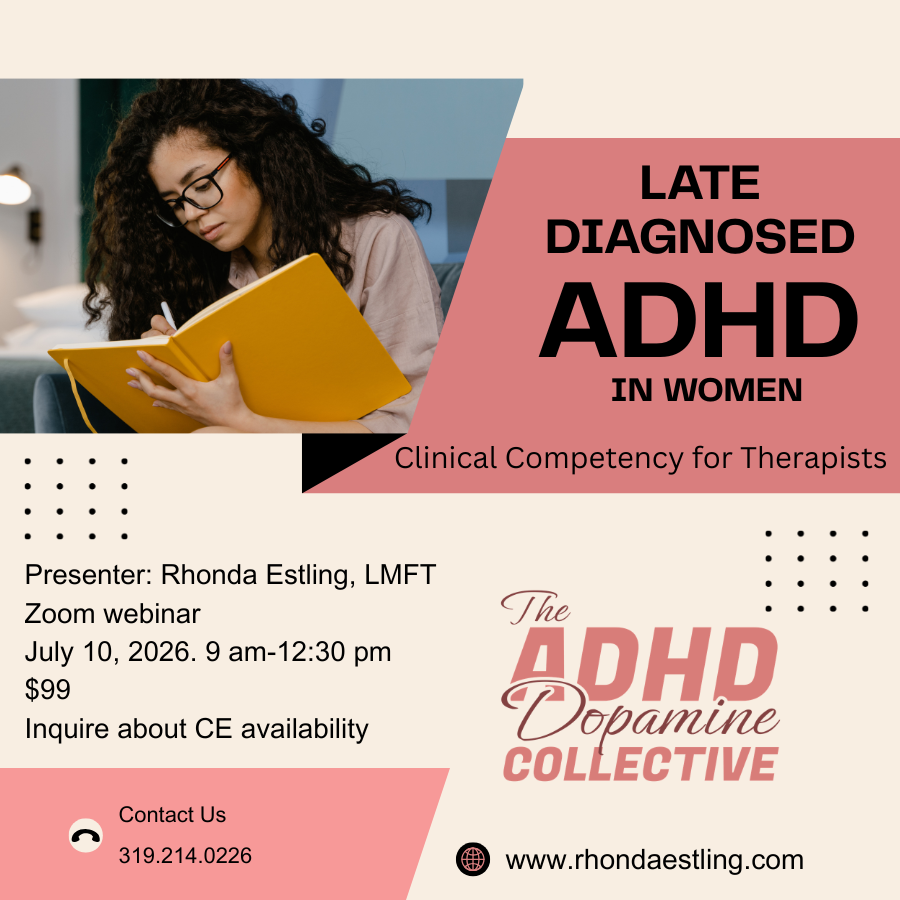 Late-Diagnosed ADHD in Women: Clinical Competency for Therapists