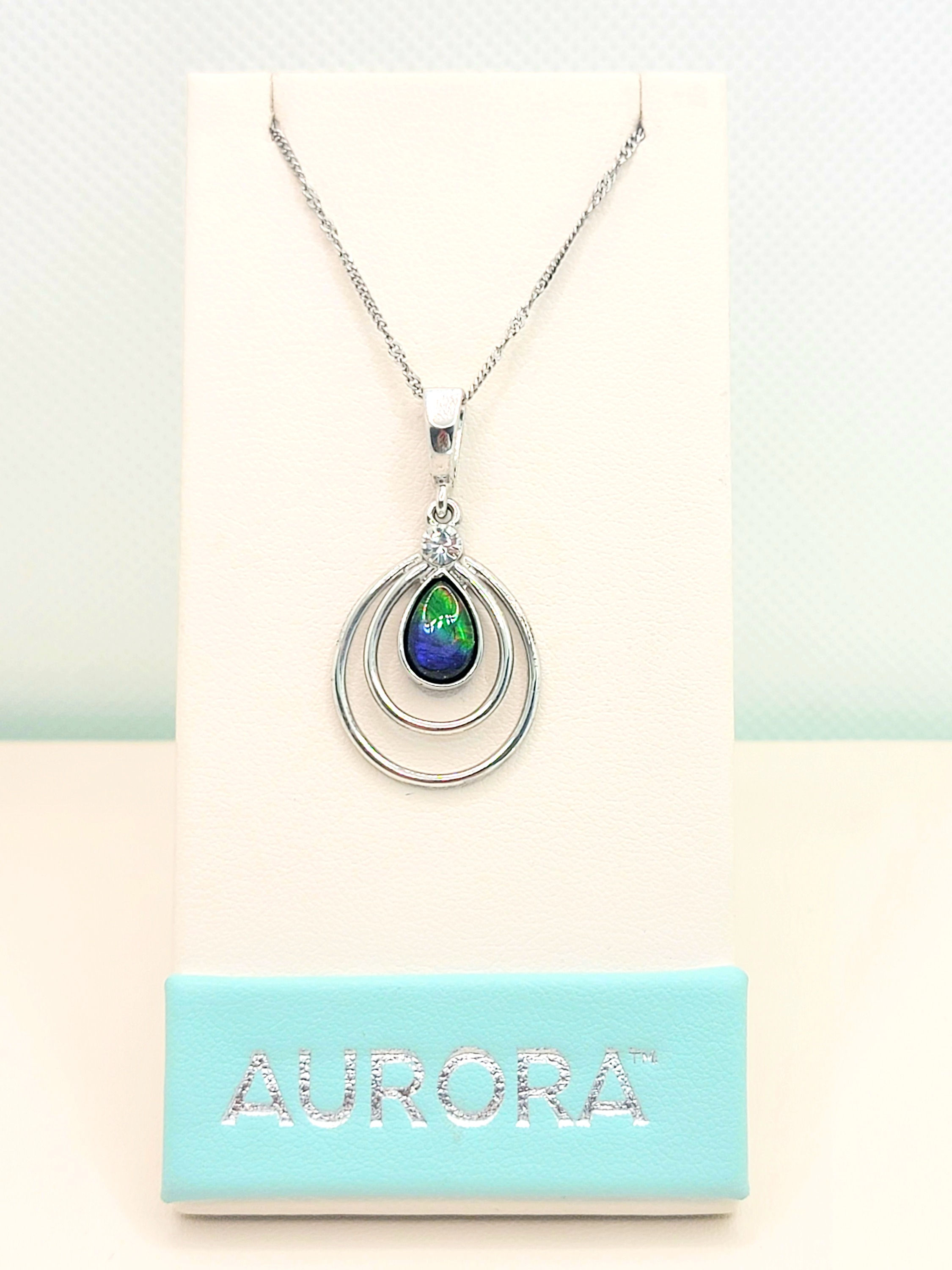 Layered Pear Shaped Pendant