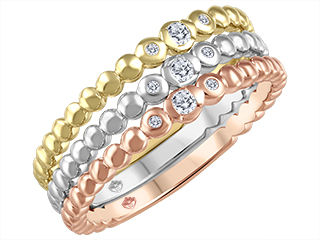 Thumbnail: Bead Style Diamond Band