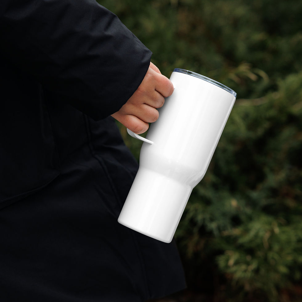 Thumbnail: Travel mug with a handle
