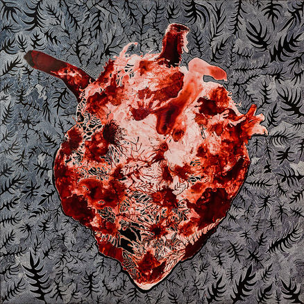 Marina Vargas - Palpito -Tecnica mista su tela - 185 x 185 cm - 2006-2008.jpg