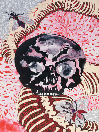 Vanitas del castigo de mi mano muerta II - 2012 - Tecnica mista su PVC - cm 50 x 38.jpg