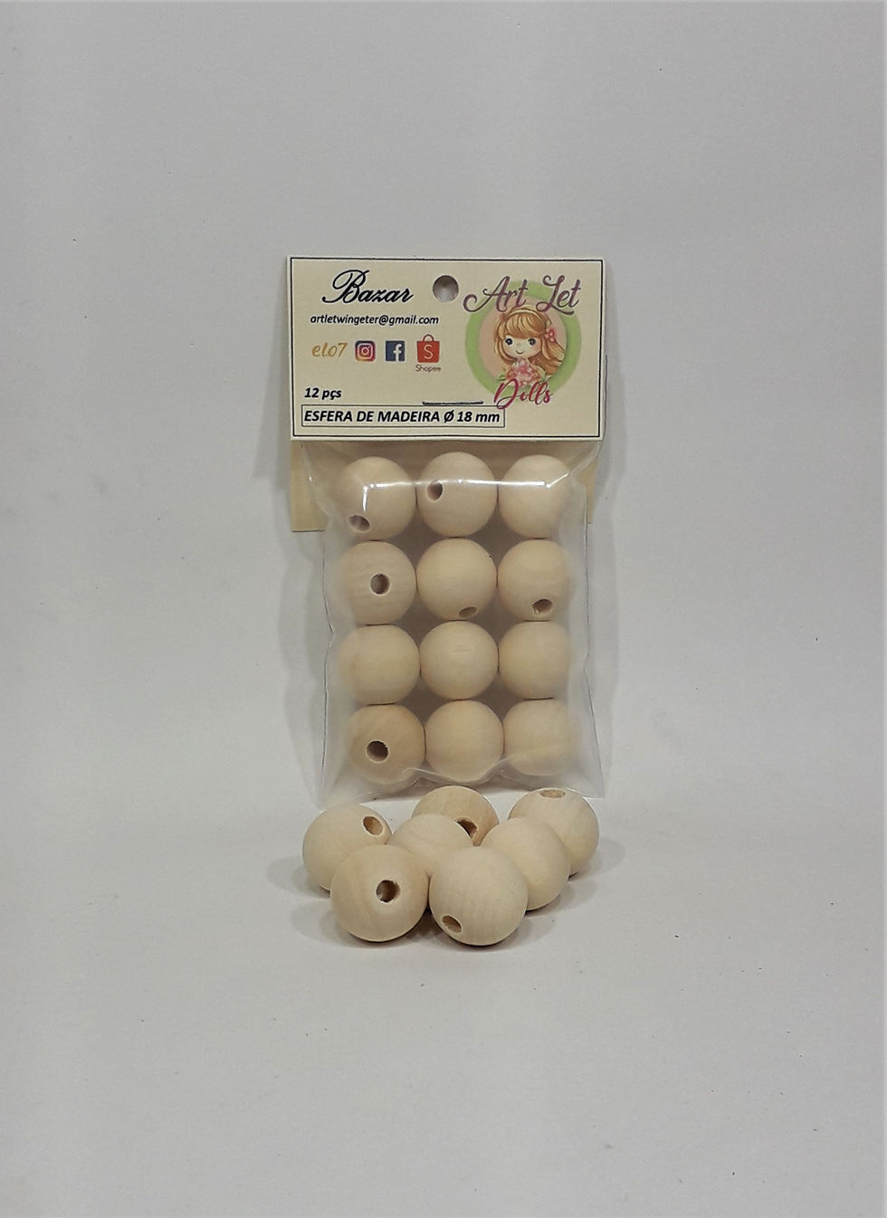 Miniatura: ESFERAS MADEIRA Ø 13 a 25 mm
