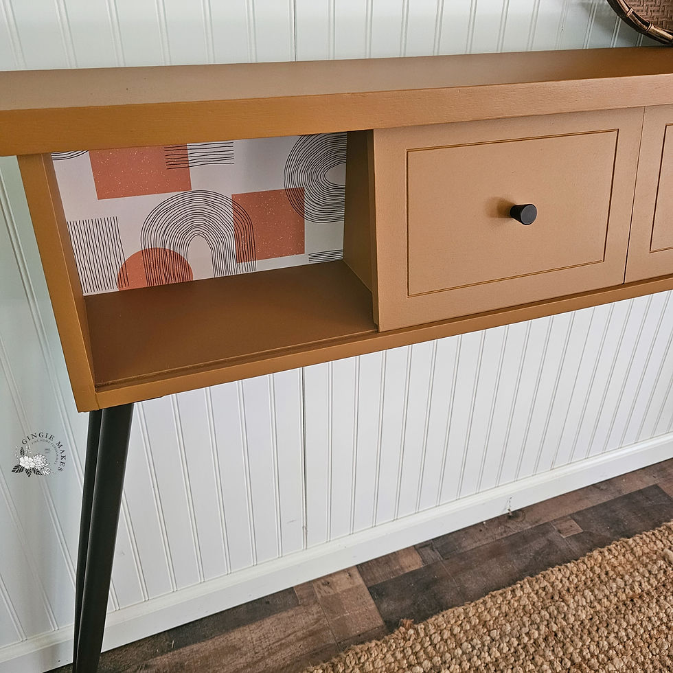 Thumbnail: Upcycled Mid-century Broyhill Console Table 