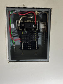 Finalized indoor electrical panel in a private home in Largo, FL – tidy panel wiring and labeling