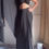 Thumbnail:    The Pre Draped Saree With Whitsunday Blouse : Black