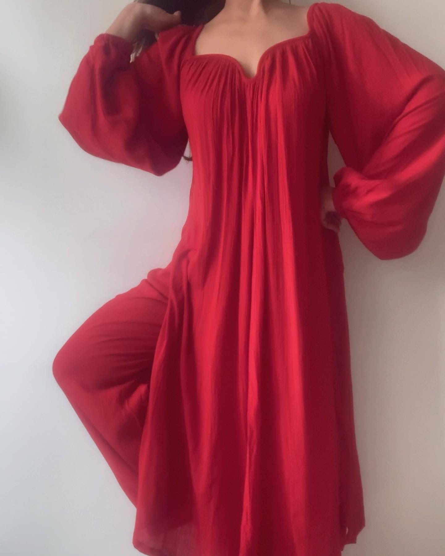 The Valentina Festive : Red Kurta Set