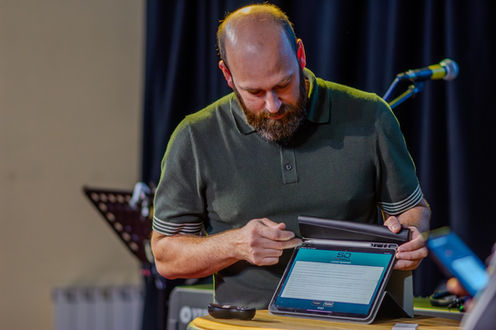 People discover purpose as they serve one another - in this case training people how to use modern technology