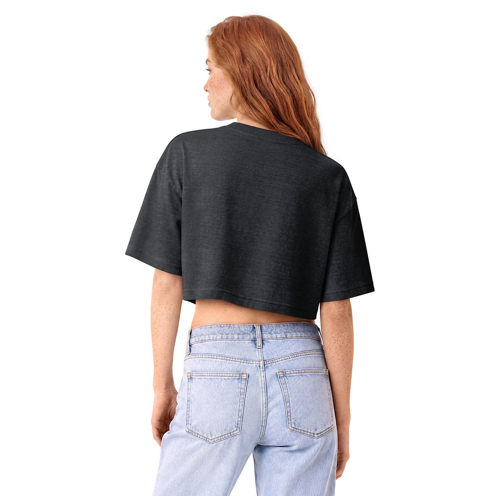 Thumbnail: NSB VARSITY Women’s garment dye cropped tee