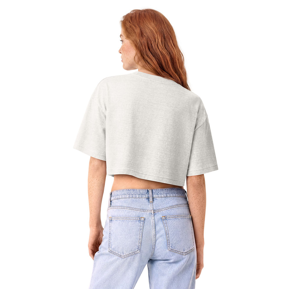 Thumbnail: NSB VARSITY Women’s garment dye cropped tee