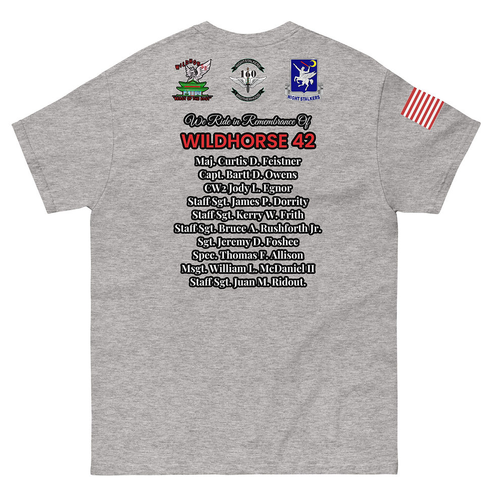 Thumbnail: Wildhorse 42 Memorial Ride TShirt