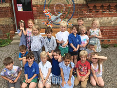 Kids from Chronicle's Spitfire Story Trail
