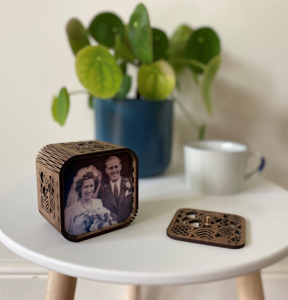 Snapshot Memory Box - photo frame with audio for Dementia