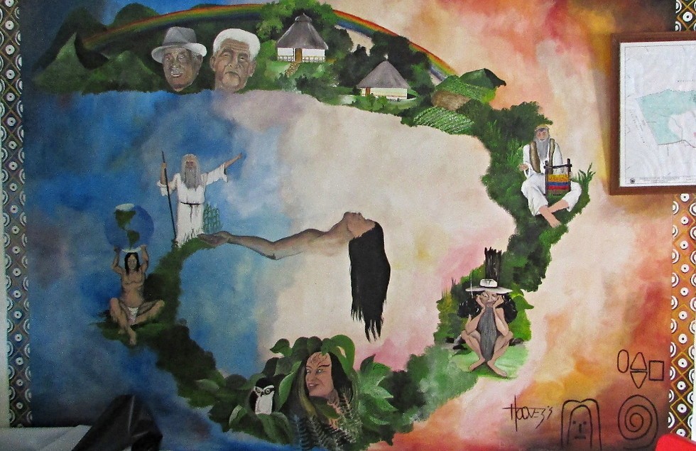 Espiral de la vida. Casa Indígena