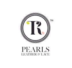 TR pearls leather and lace logo