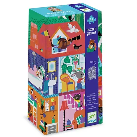 Djeco giant puzzle - little buddies house 