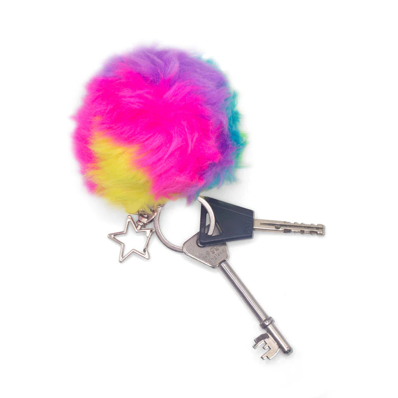 Thumbnail: Furry squish ball keychain 