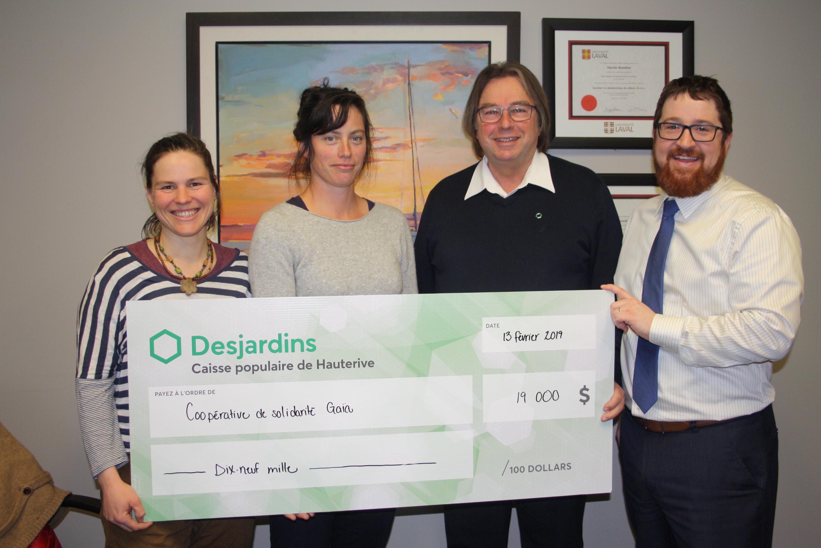 Merci Caisse populaire de Hauterive