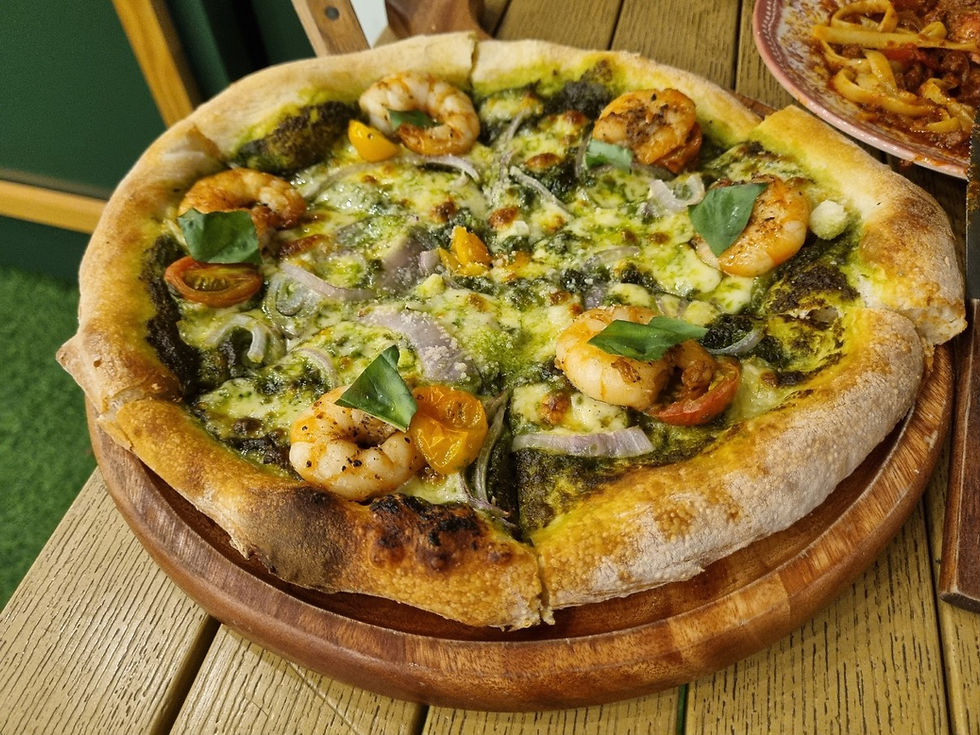 호치민 맛집 2군 타오디엔 파스타 & 피자 Today With You 오늘 그대와, Shrimp Pesto Pizza