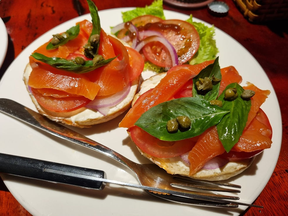 District 2, Thao Dien Bagel Bar & Cafe Saigon Bagel, Salmon Gravlax(Loaded)