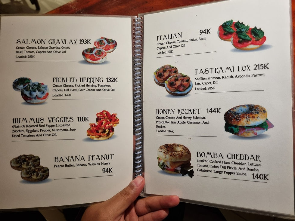 District 2, Thao Dien Bagel Bar & Cafe Saigon Bagel, Menu(3)