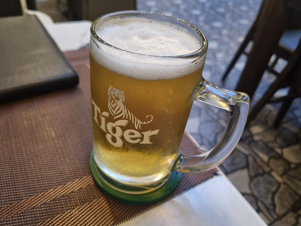 호치민 맛집 2군 타오디엔 멕시칸 식당 Simple Place, 타이거 생맥주