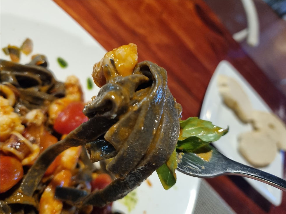 District 2, An Phu Sun Avenue Italian Restaurant Tavolo Dello Chef, Tagliatelle Al Nero Di Seppia
