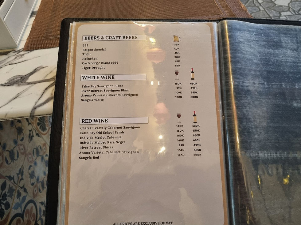 호치민 맛집 2군 타오디엔 멕시칸 식당 Simple Place, 메뉴(6)