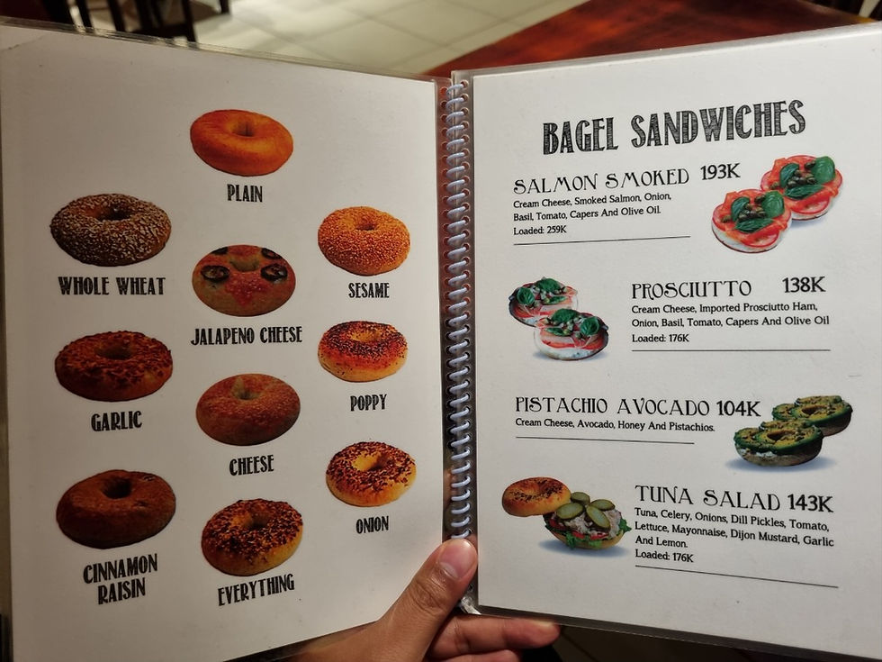 District 2, Thao Dien Bagel Bar & Cafe Saigon Bagel, Menu(1)