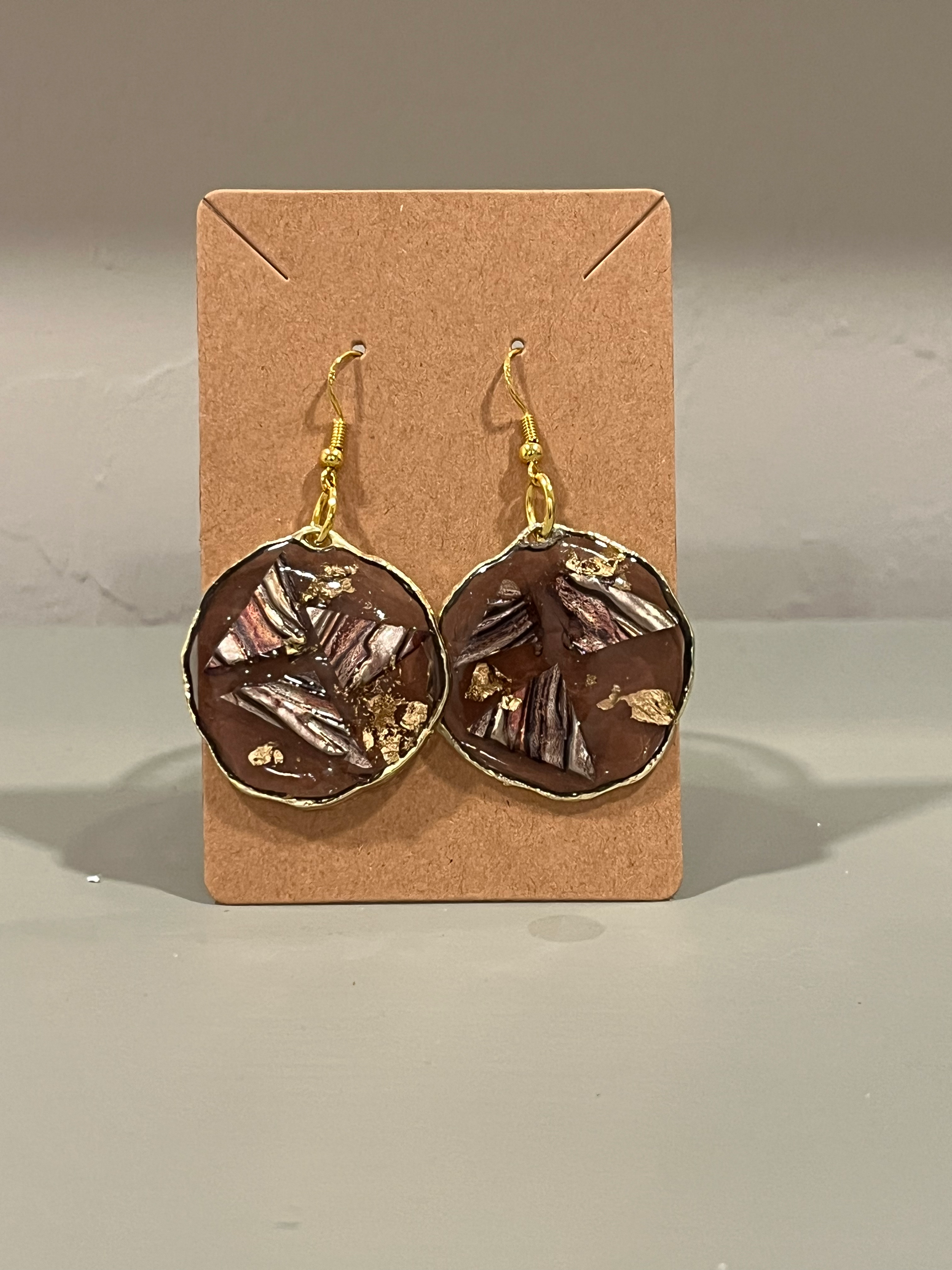 Earthstone Glow Resin Earrings 