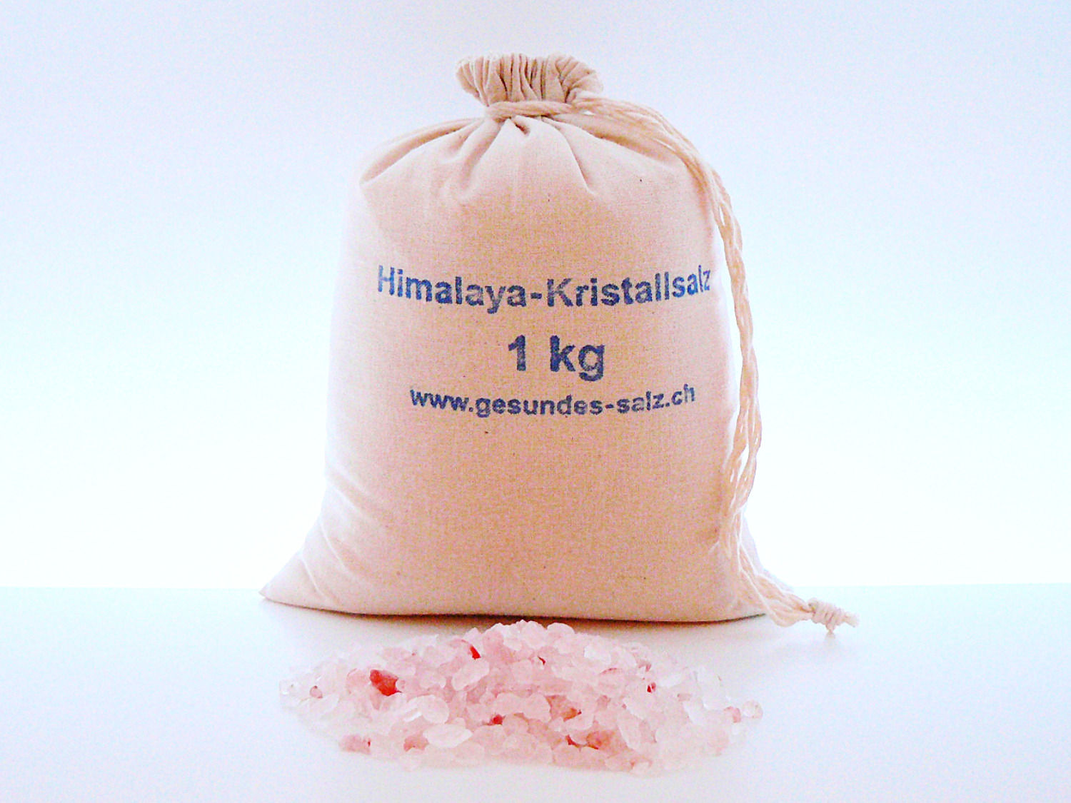1 KG Himalaysalz Granulat im Baumwollsack