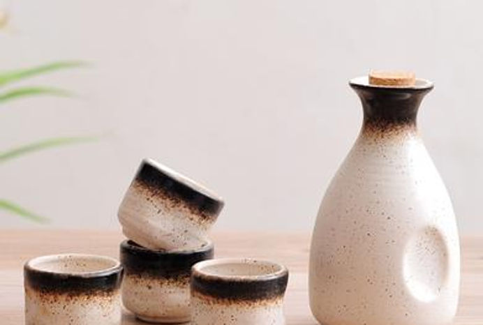 Miniatura: Conjunto Decorativo em Cerâmica Preto & Dourado