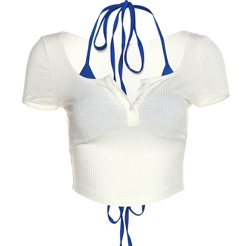 縮圖：Blue Two-Piece Bikini Sets