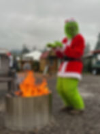 Warm up near cozy bonfires.