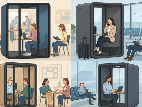 Cabines Acústicas THOTEM: Silêncio, Conforto e Inclusão para Escolas e Aeroportos