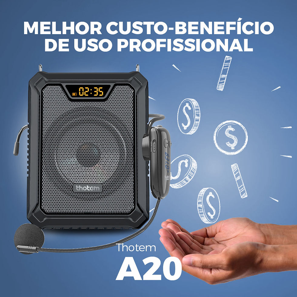 Miniatura: O Amplificador Thotem A20 25 Watts possui custo-benefício para professores iniciais