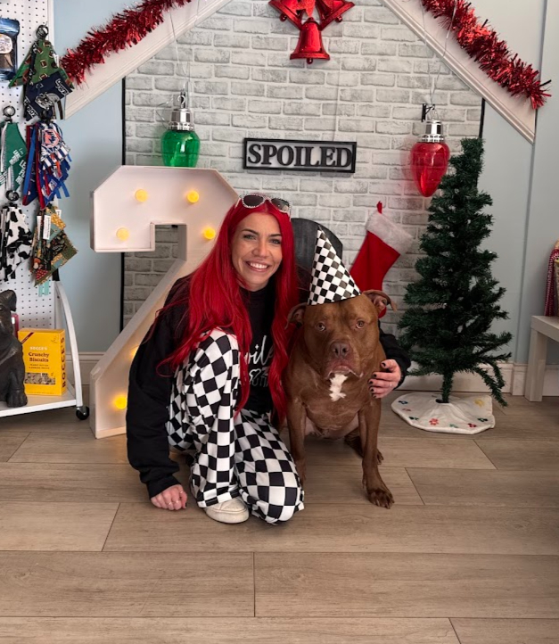 Cait and her dog