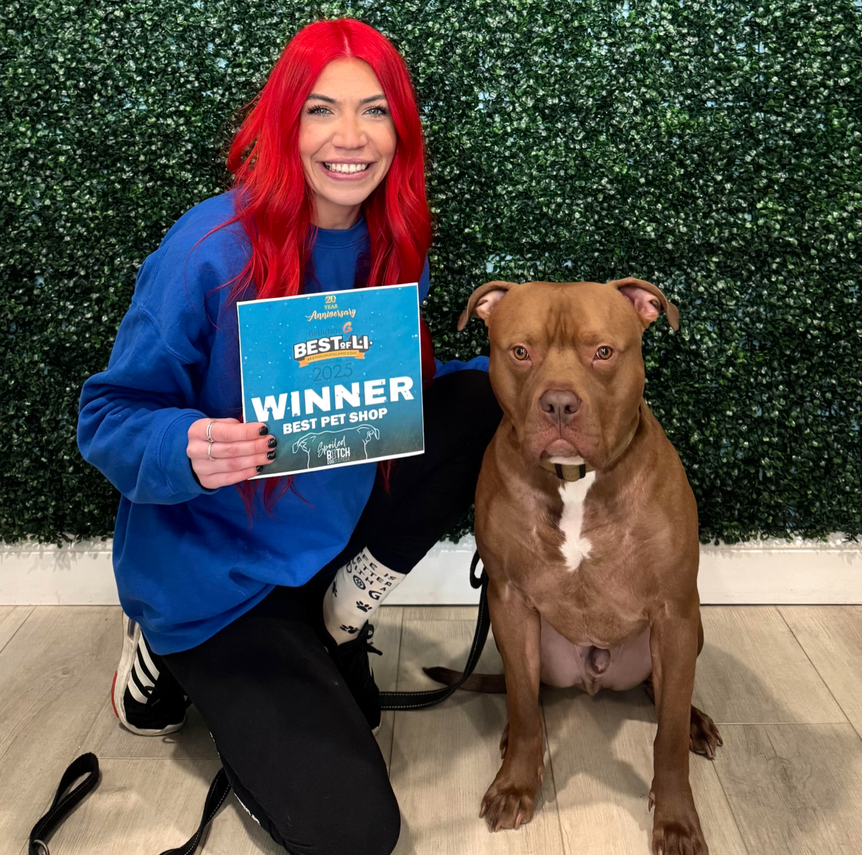 Cait and her dog