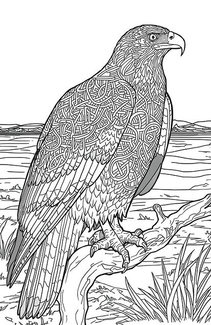 Vintage bird coloring pages