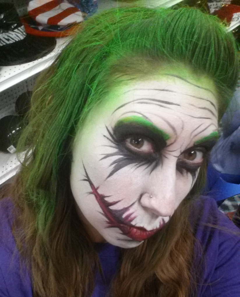 Joker Face Paint Design